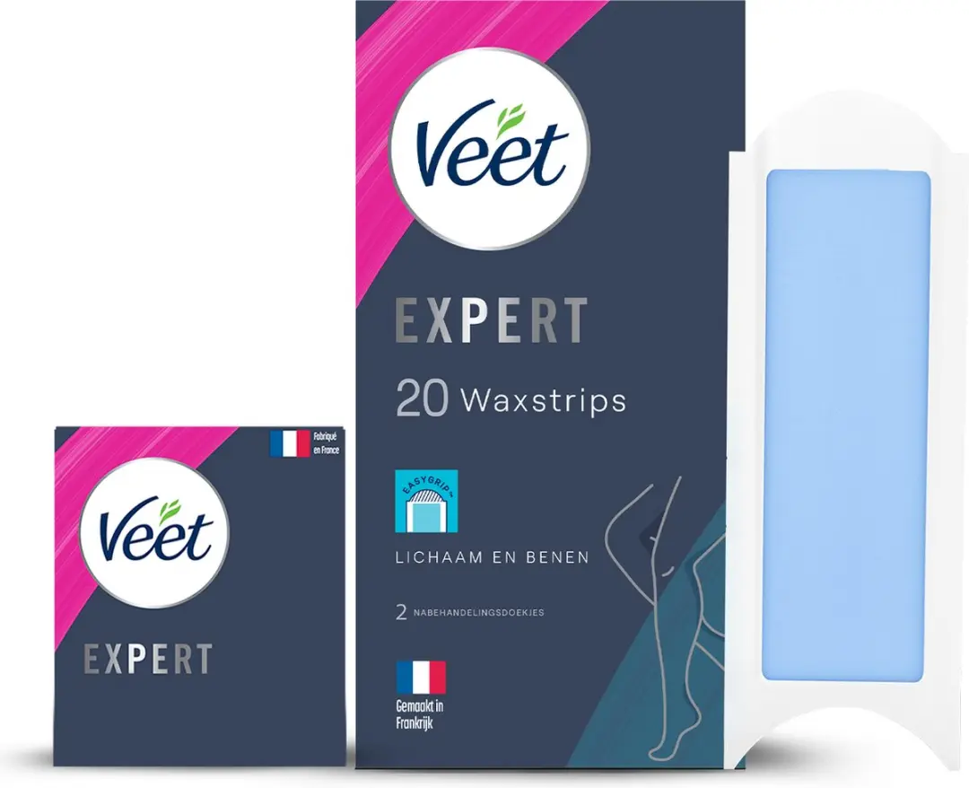 Veet Expert Koude Wasstrips Benen Sensitive 40 Stuks