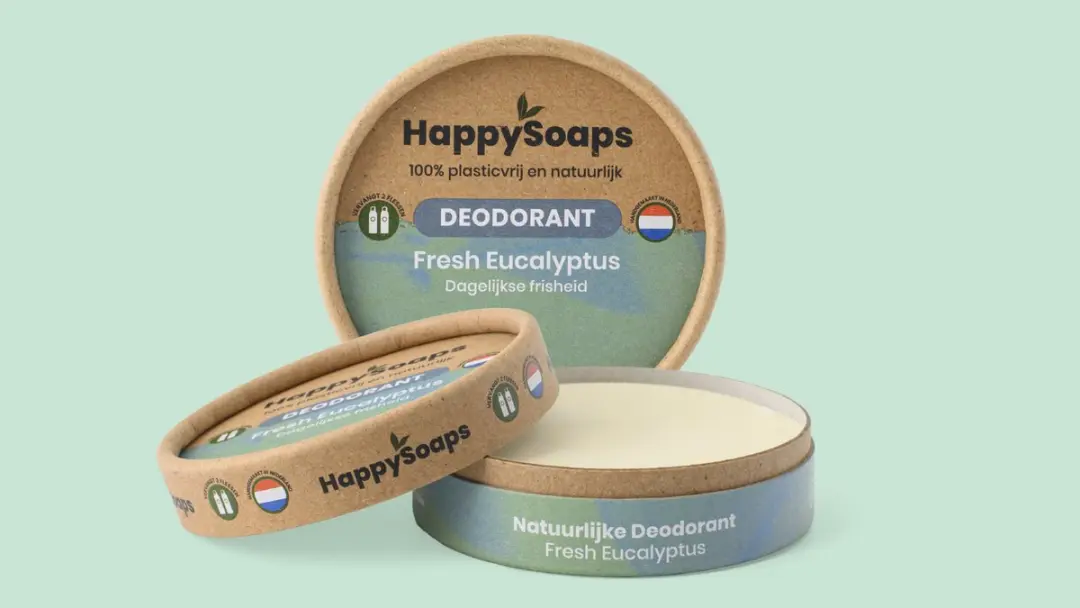 HappySoaps Halfjaarbox Natuurlijke Deodorant Fresh Eucalyptus - 3x45g