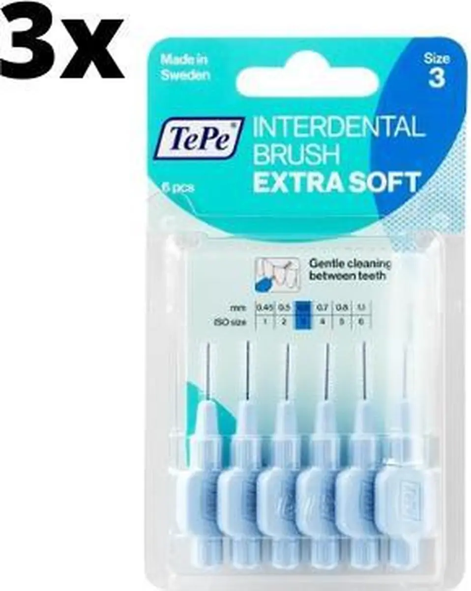 TePe Extra Soft Blauw 0,60mm