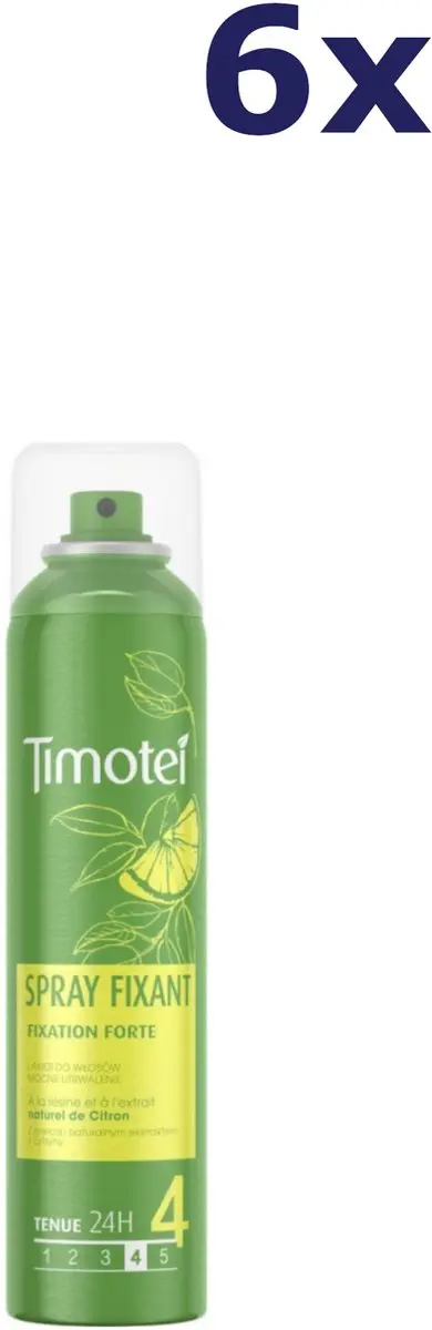 Timotei Haarlak Fixation Extra Forte 1500ml - 6 Stuks