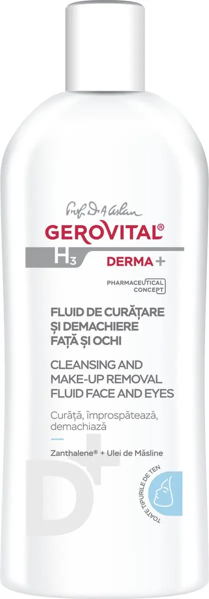 Gerovital H3 Derma+ Cleansing Fluid 200ml