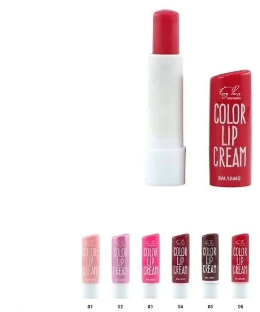 Easy Paris Cosmetics Color Lip Cream Set - 6 Stuks Roze/Rood