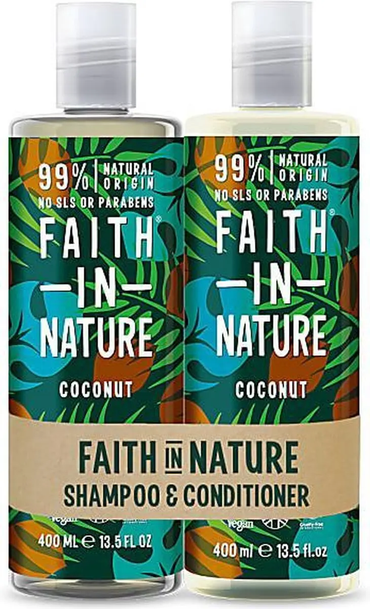 Faith In Nature Coconut Shampoo & Conditioner 2x400ml
