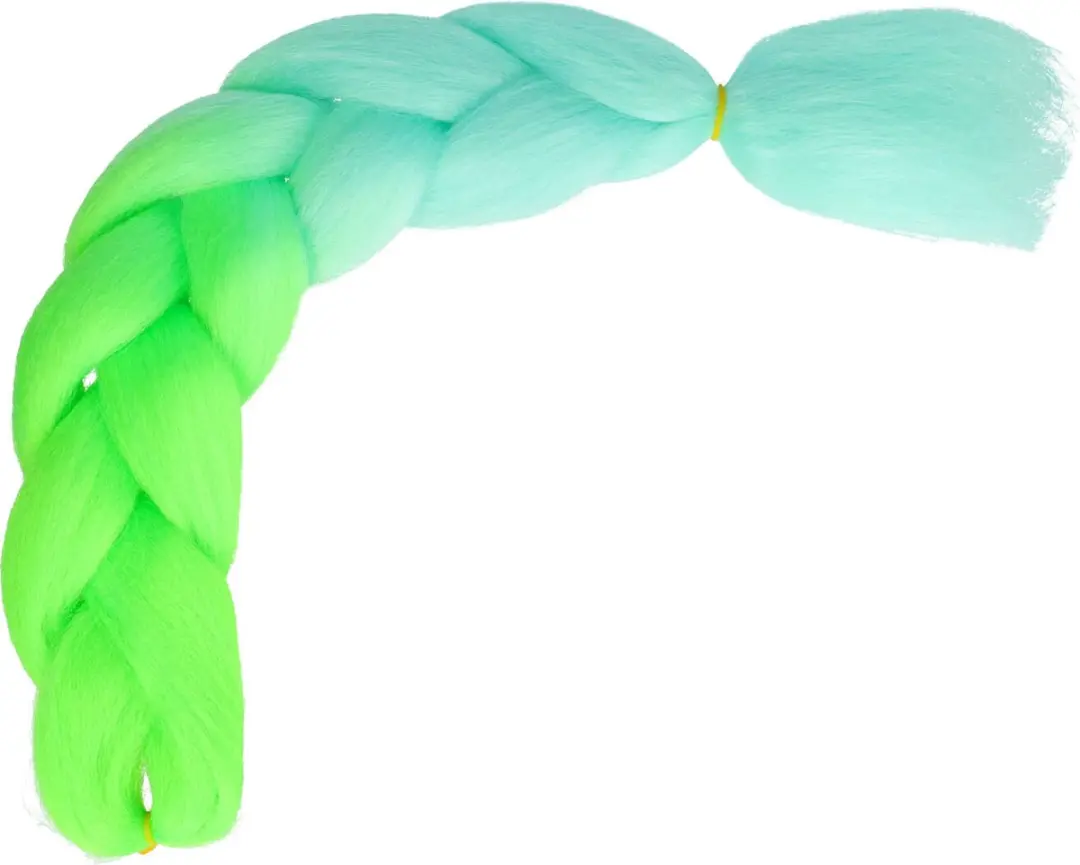 Haarsoires Imitatiehaar Jumbo Braids 60cm - Groenblauw