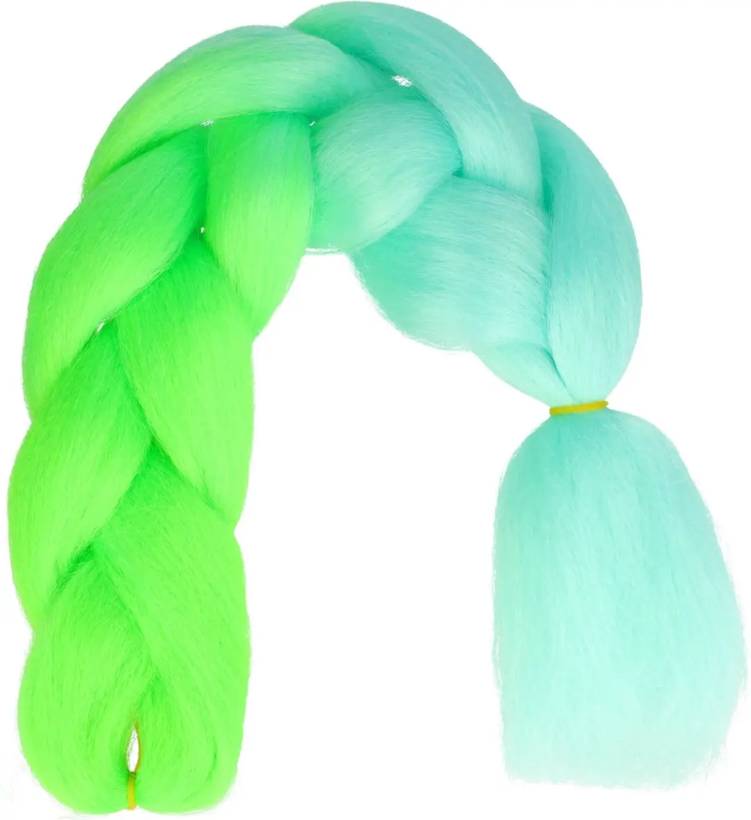 Haarsoires Imitatiehaar Jumbo Braids 60cm - Groenblauw