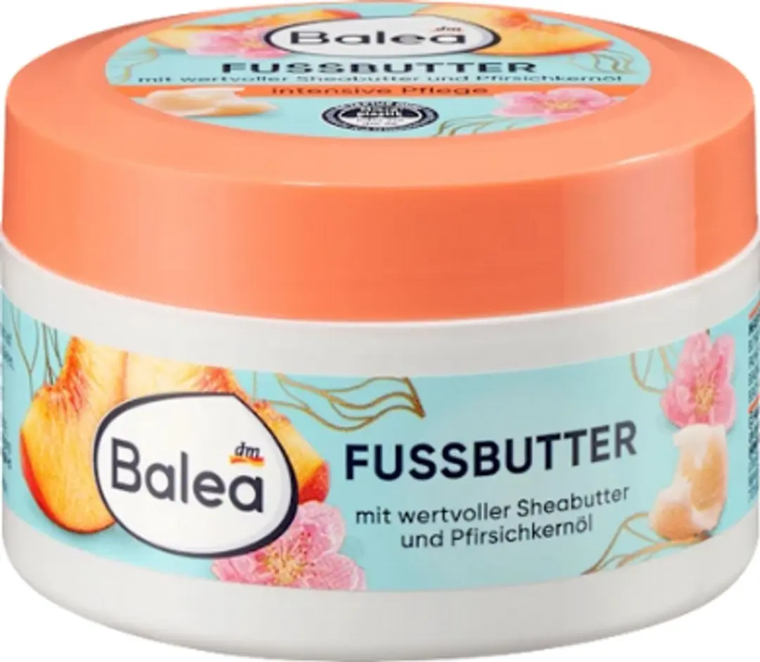 Balea Voetboter Sheaboter & Perzikpitolie 150ml
