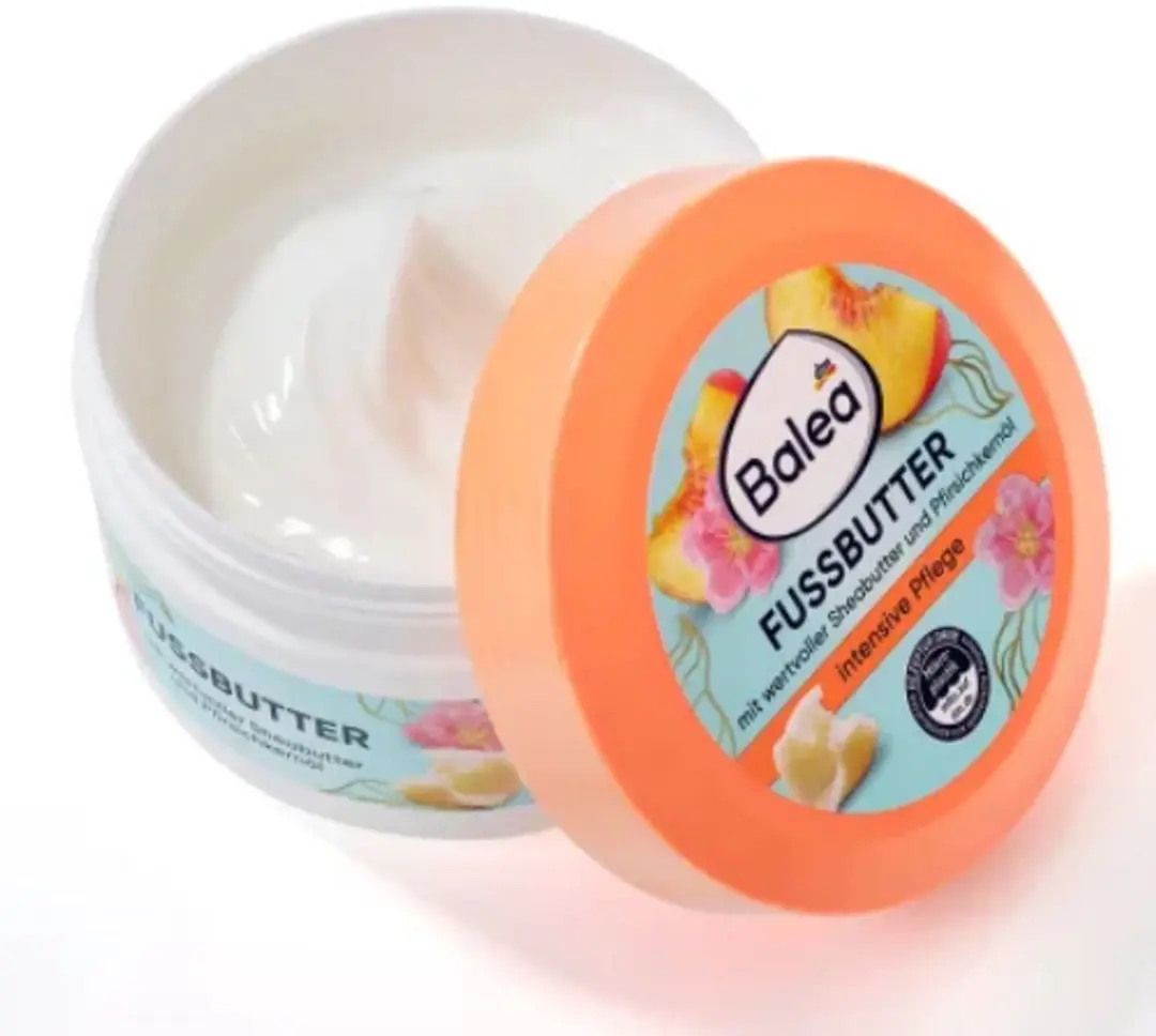 Balea Voetboter Sheaboter & Perzikpitolie 150ml - Perzikgeur