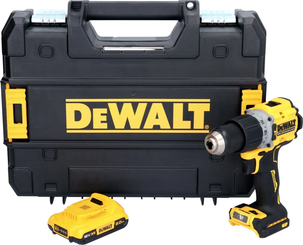 DeWalt DCD 805 NT Accu-klopboormachine 18V 90Nm - Borstelloos - 1x 2,0Ah - afbeelding 2 van 5