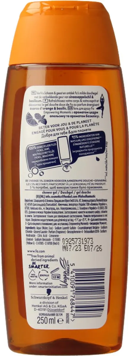 Fa Douchegel Empowering Moments 250ml