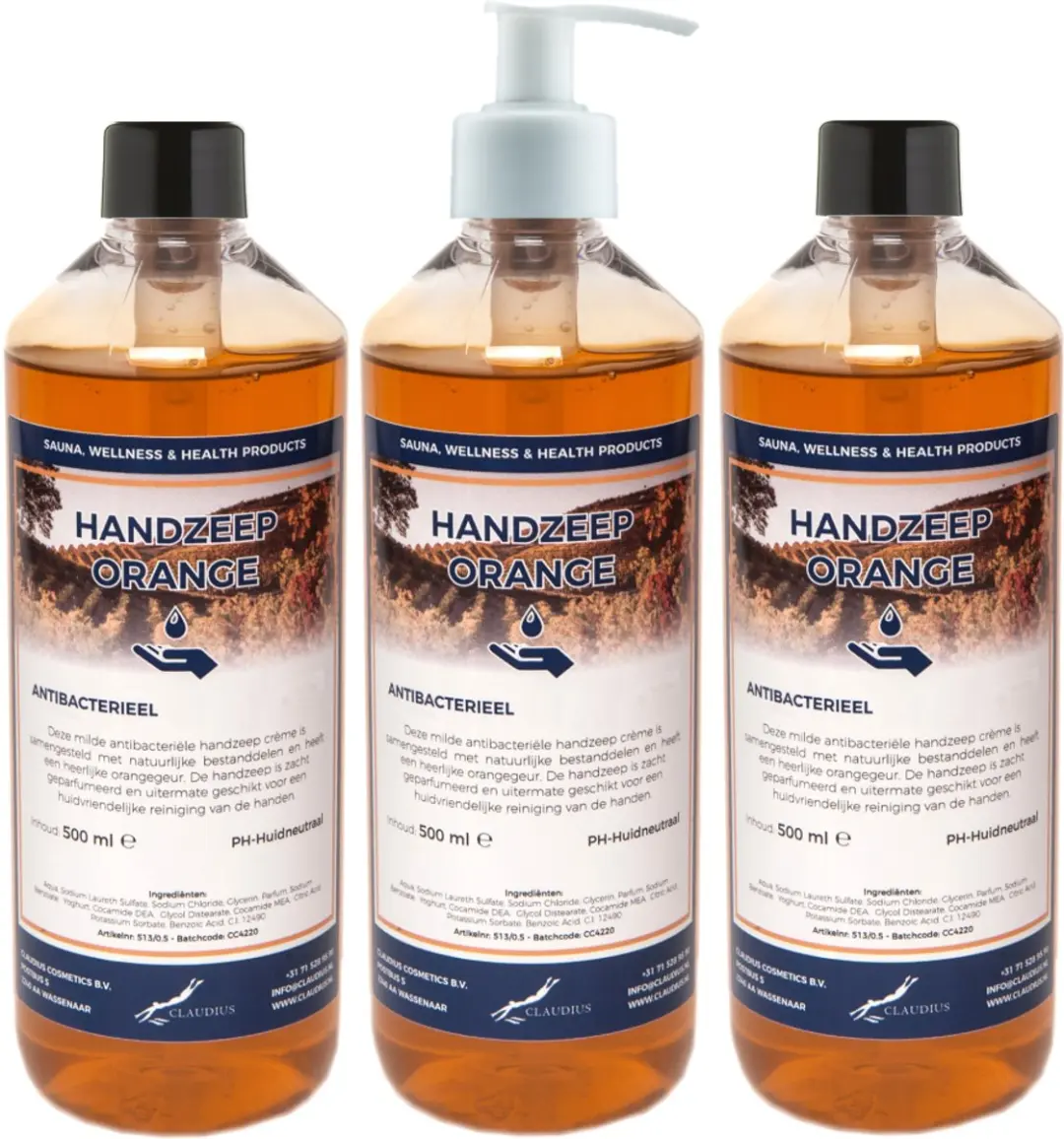 Splashbox Cosmetics Handzeep Orange 500ml