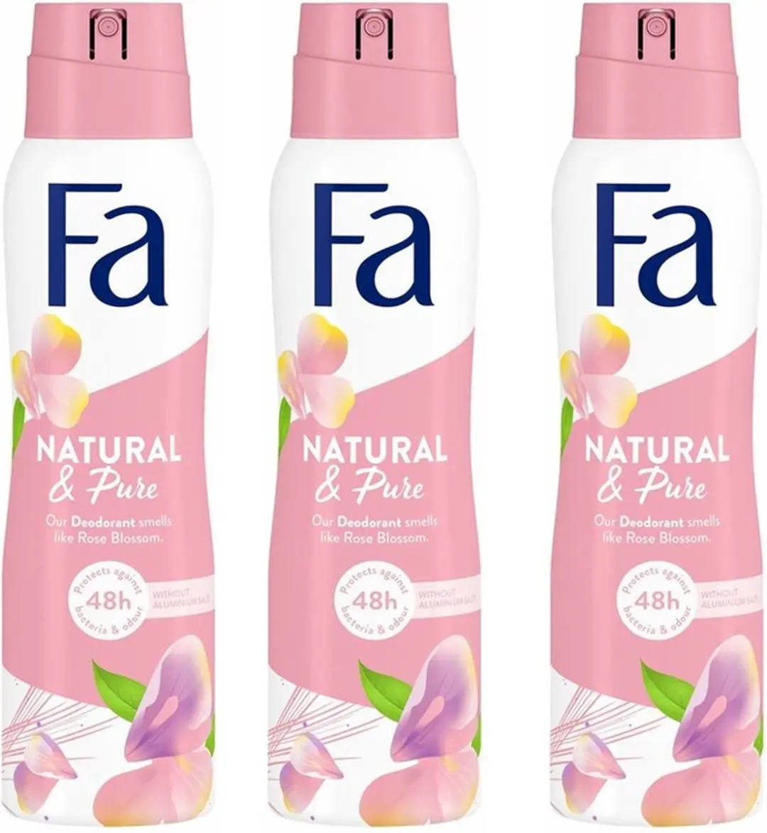 Fa Deospray Natural & Pure Rose 150ml