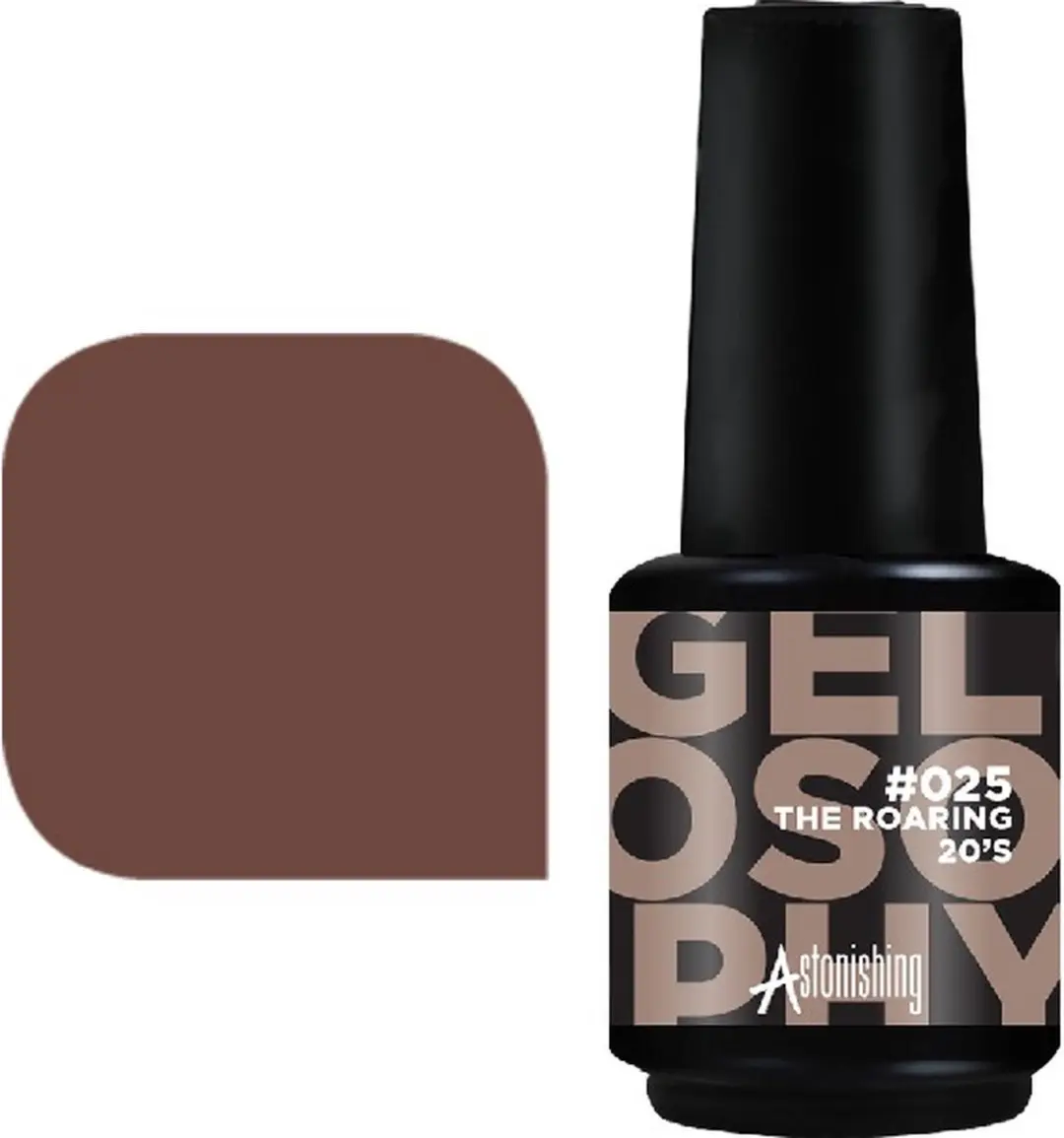 Astonishing #025 The Roaring 20's Nagellak 15ml - Zwart