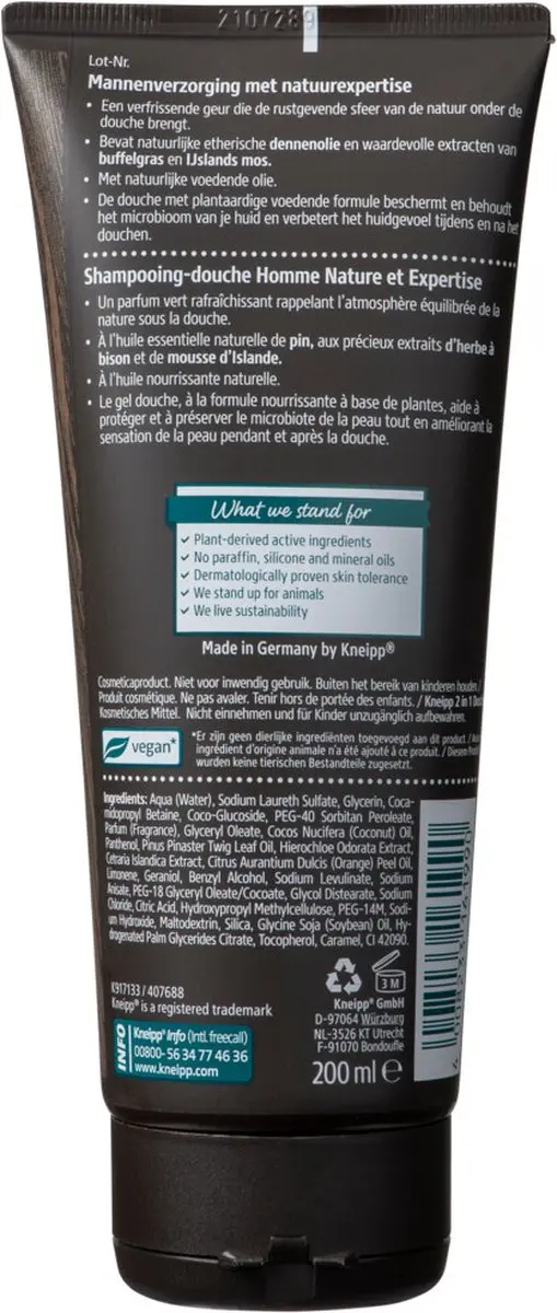 Kneipp Men Nature Feeling Douche 2-in-1 200ml