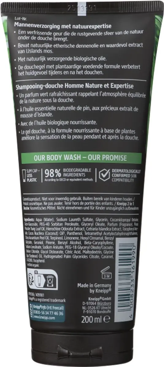 Kneipp Men Nature Feeling Douche 2-in-1 200ml