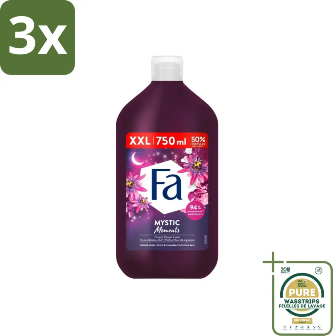 Fa Mystic Moments Bad- & Douchegel Passiebloem 2250ml - 3 Stuks