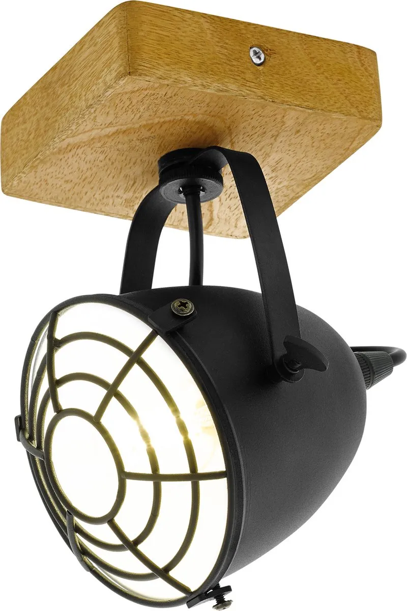 Eglo Gatebeck Wandlamp E14 Hout/Zwart