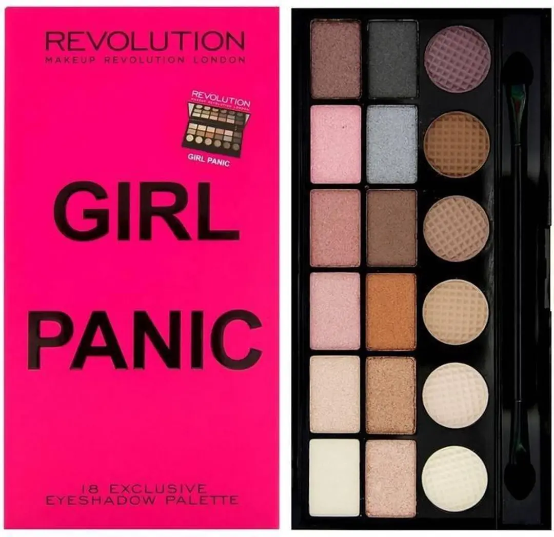 Makeup Revolution Girl Panic Oogschaduw Palette - 18 Kleuren