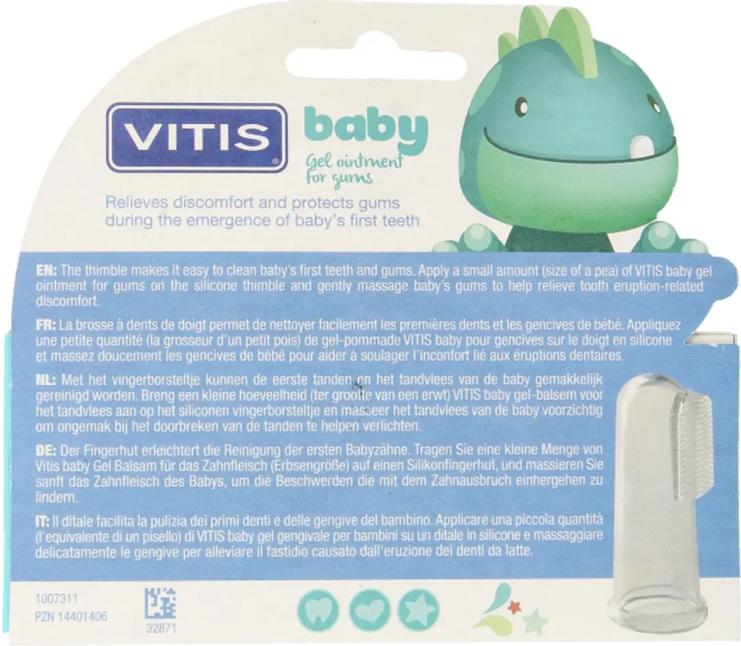 Vitis Baby Tandgel 30ml - met Vingertandenborstel