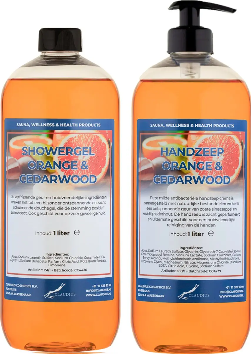 Splashbox Cosmetics Handzeep Sweet Orange & Cedarwood 2L