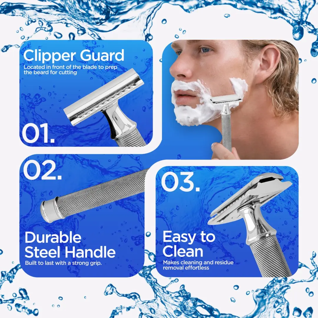 Haryali London Double Edge Safety Razor - Roestvrijstaal