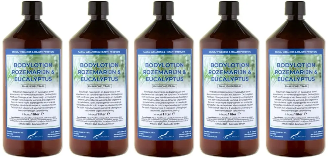 Splashbox Cosmetics Rozemarijn & Eucalyptus Bodylotion 5L