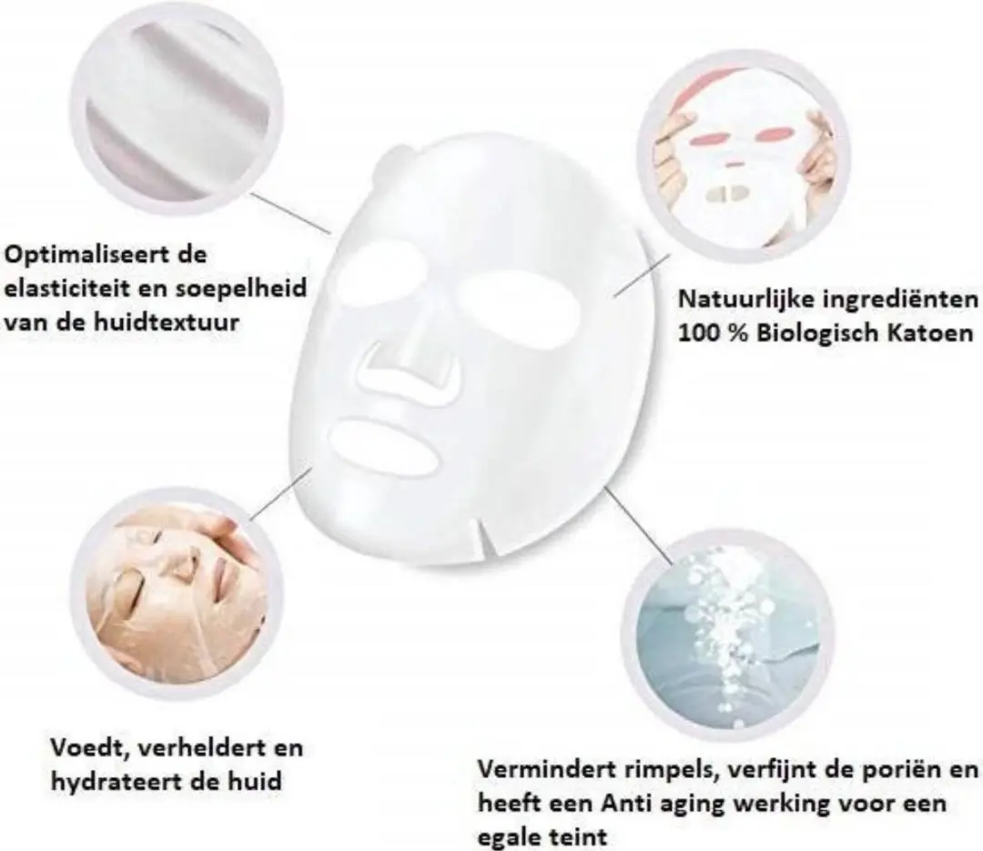 Mitomo Collageen Gezichtsmaskers - 8x25g Geschenkset