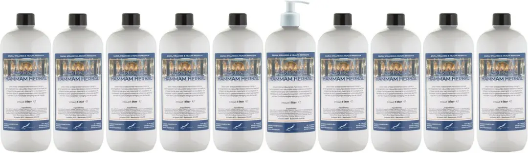 Splashbox Cosmetics Hammam Herbal Handzeep 1L - 10 Stuks