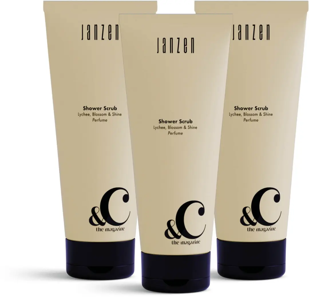 Janzen Shower Scrub Lychee Blossom 3-pack