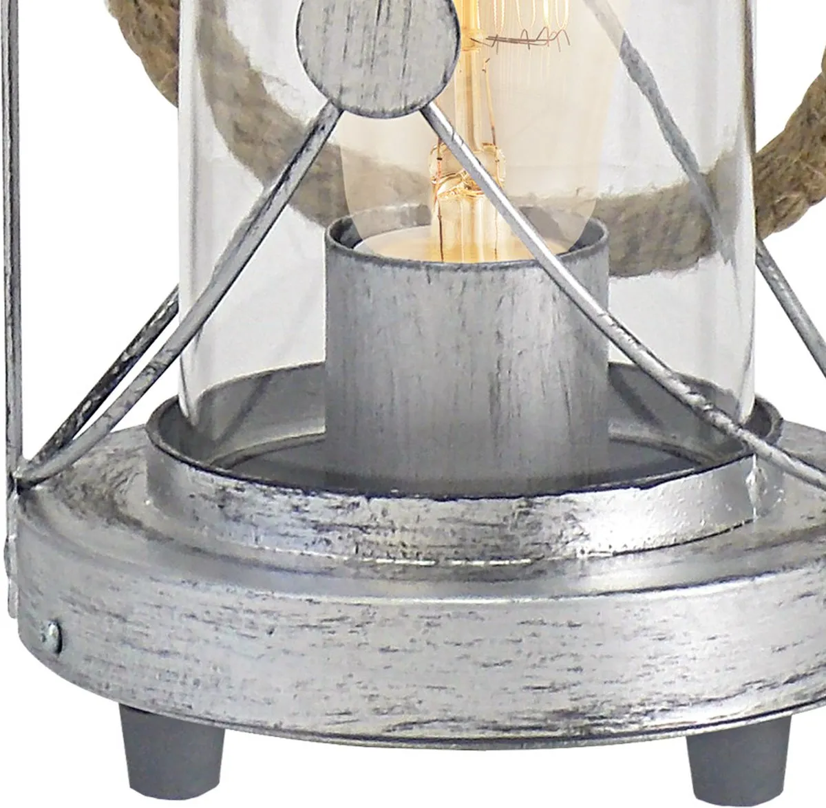 Eglo Vintage Bradford Tafellamp - Antiek Zilver - 1 Lichtpunt