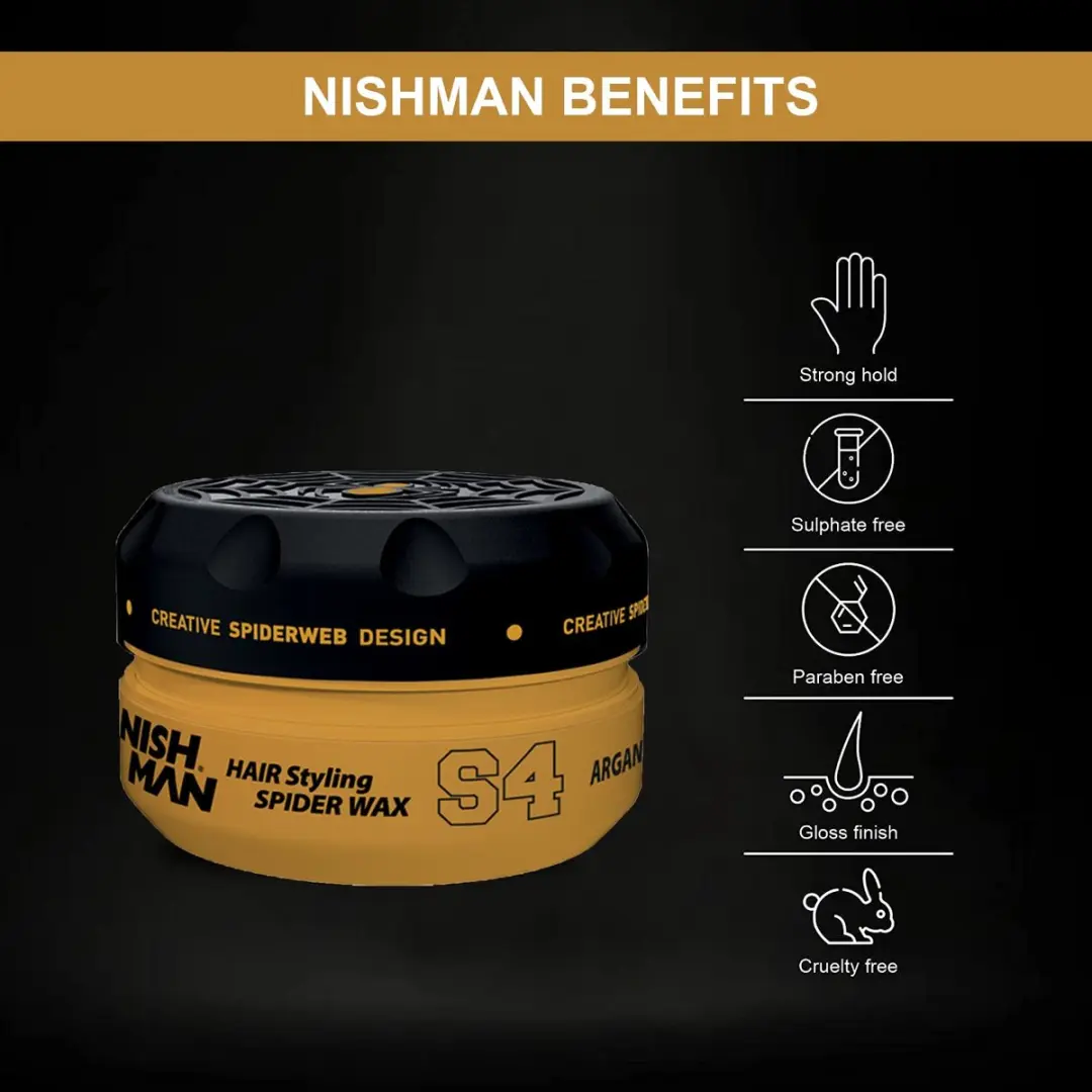 Nishman Spider S4 Haarwax 150ml - Argan