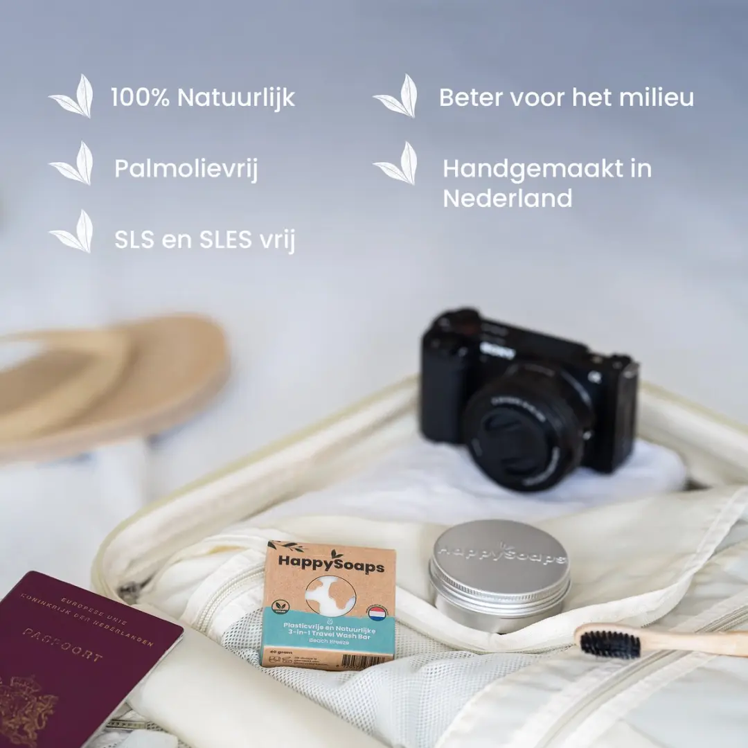 HappySoaps 3-in-1 Travel Wash Bar Sweet Relaxation - 40g