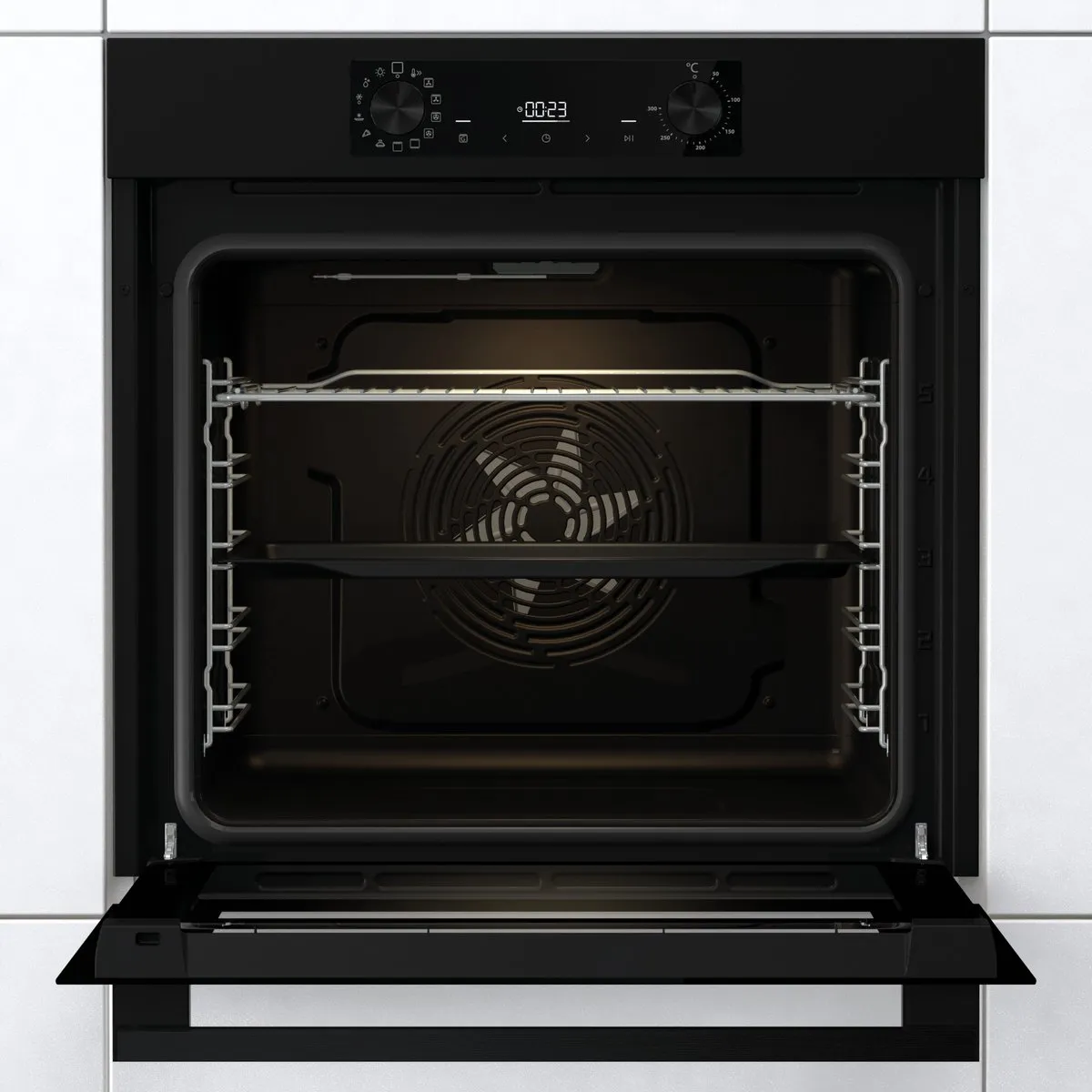 Etna OM316MZ Inbouwoven 77L - Matzwart - afbeelding 6 van 6