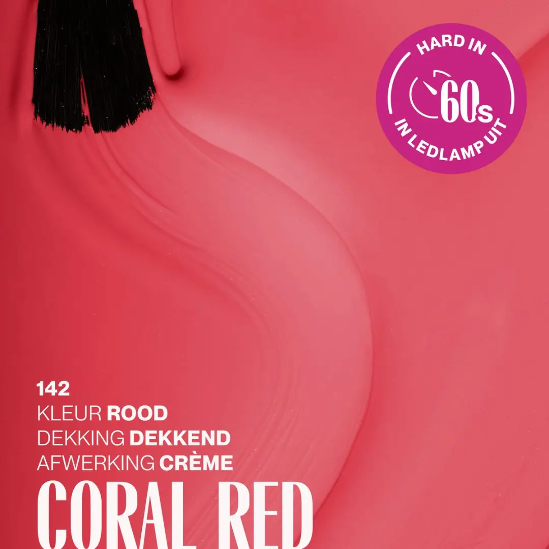 Pink Gellac Coral Red 142 Gellak 15ml