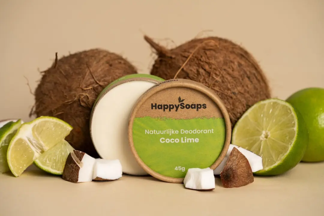 HappySoaps Natuurlijke Deodorant Kokos & Limoen 50g
