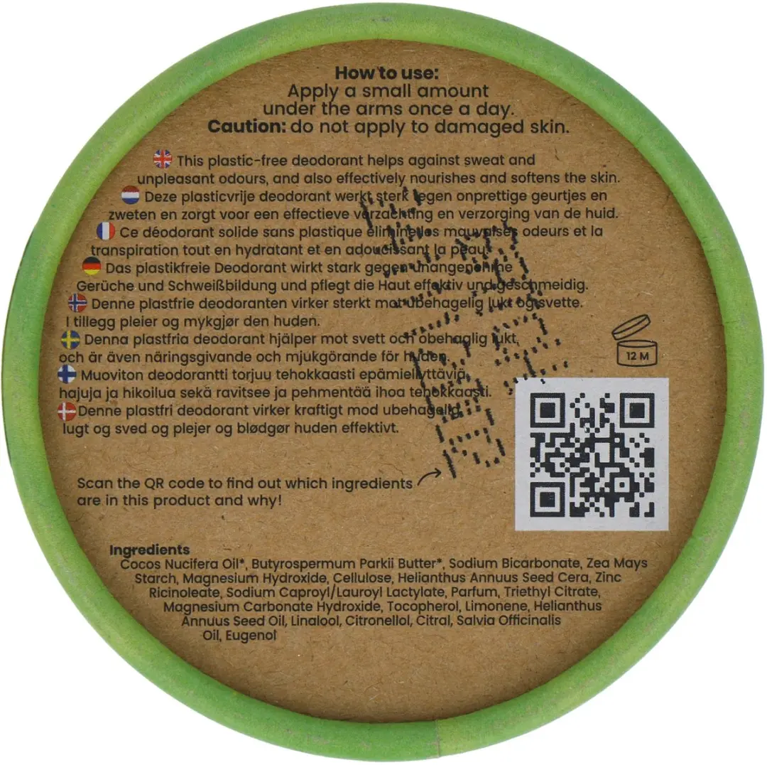 HappySoaps Natuurlijke Deodorant Kokos & Limoen 50g - afbeelding 6 van 6