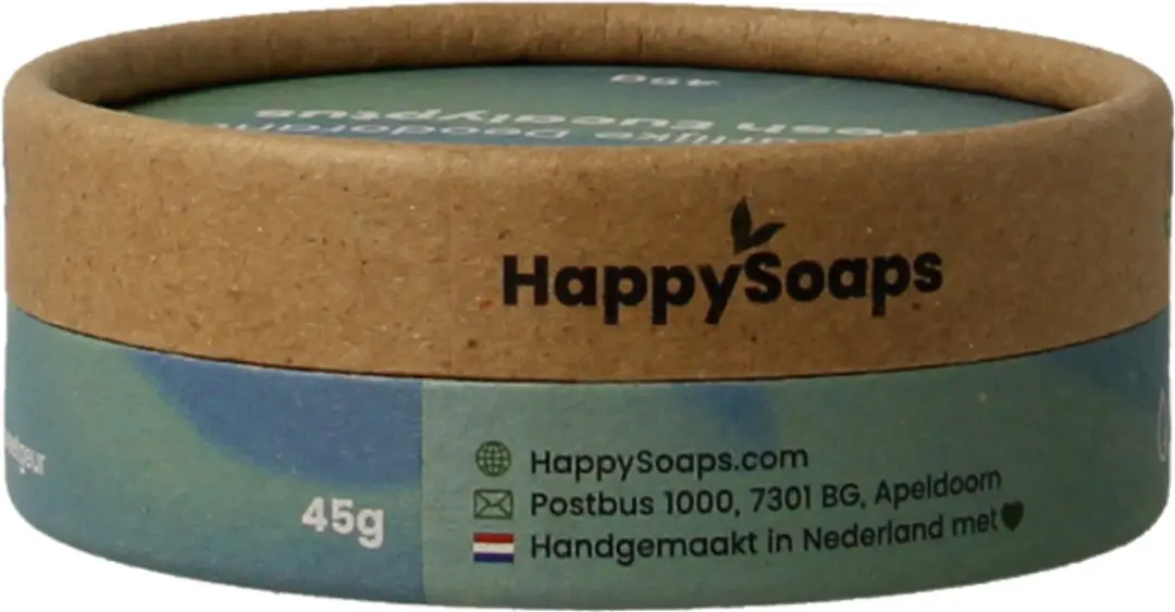 HappySoaps Natuurlijke Deodorant Fresh Eucalyptus & Lemongrass 50g
