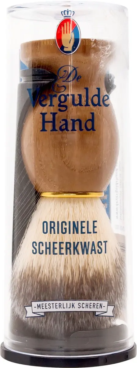 Vergulde Hand Scheerkwast - Kappers