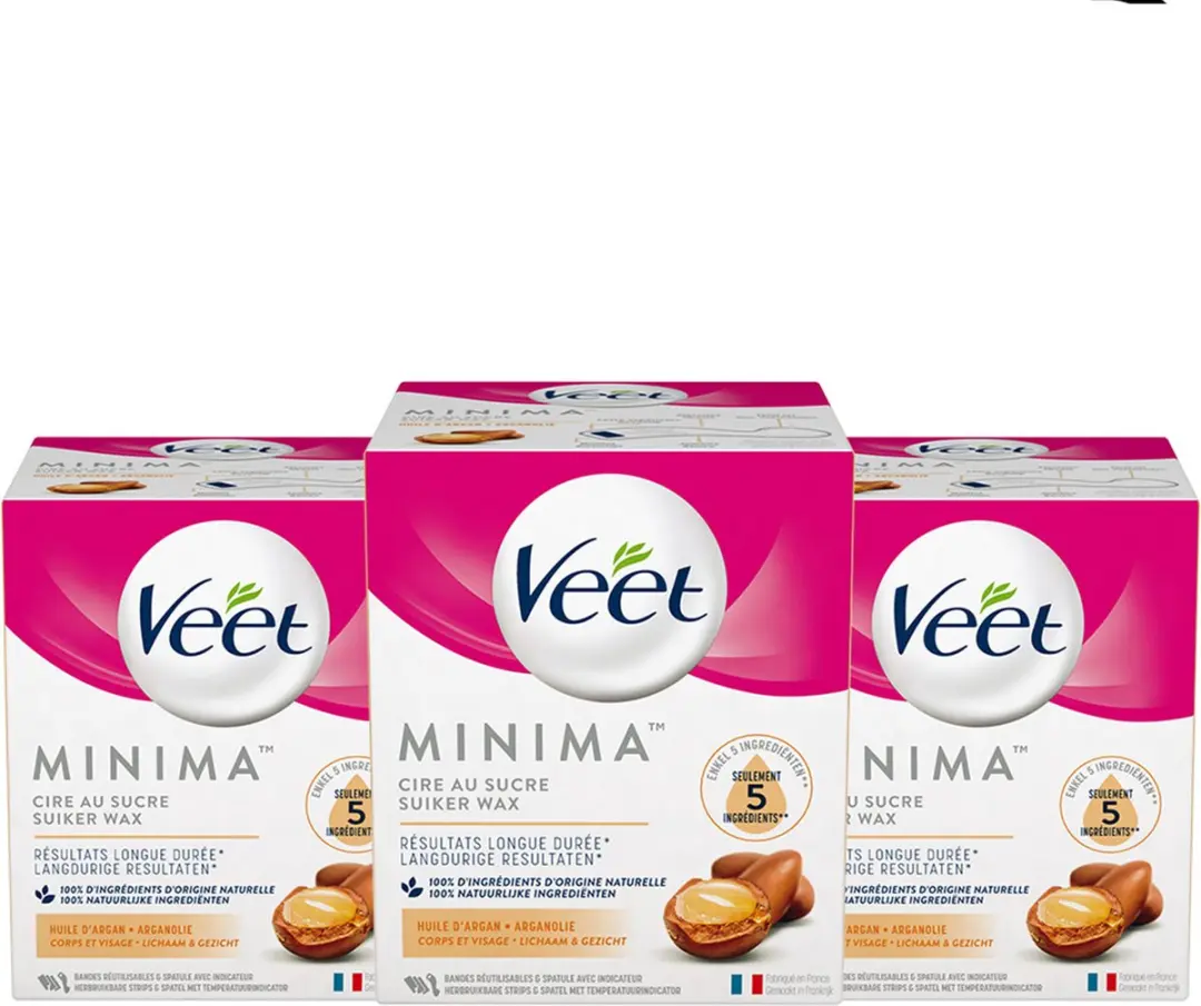 Veet Warme Wax Orientaalse Minima Arganolie - 3x250ml