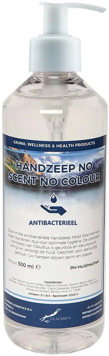Splashbox Cosmetics Handzeep 500ml - Geurloos & Kleurloos