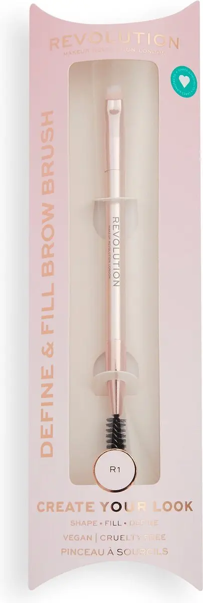 Makeup Revolution Create Define & Fill Wenkbrauwkwast - Rose Gold