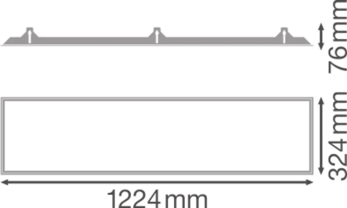 LEDVANCE Inbouwframe 1200x300mm - afbeelding 3 van 3