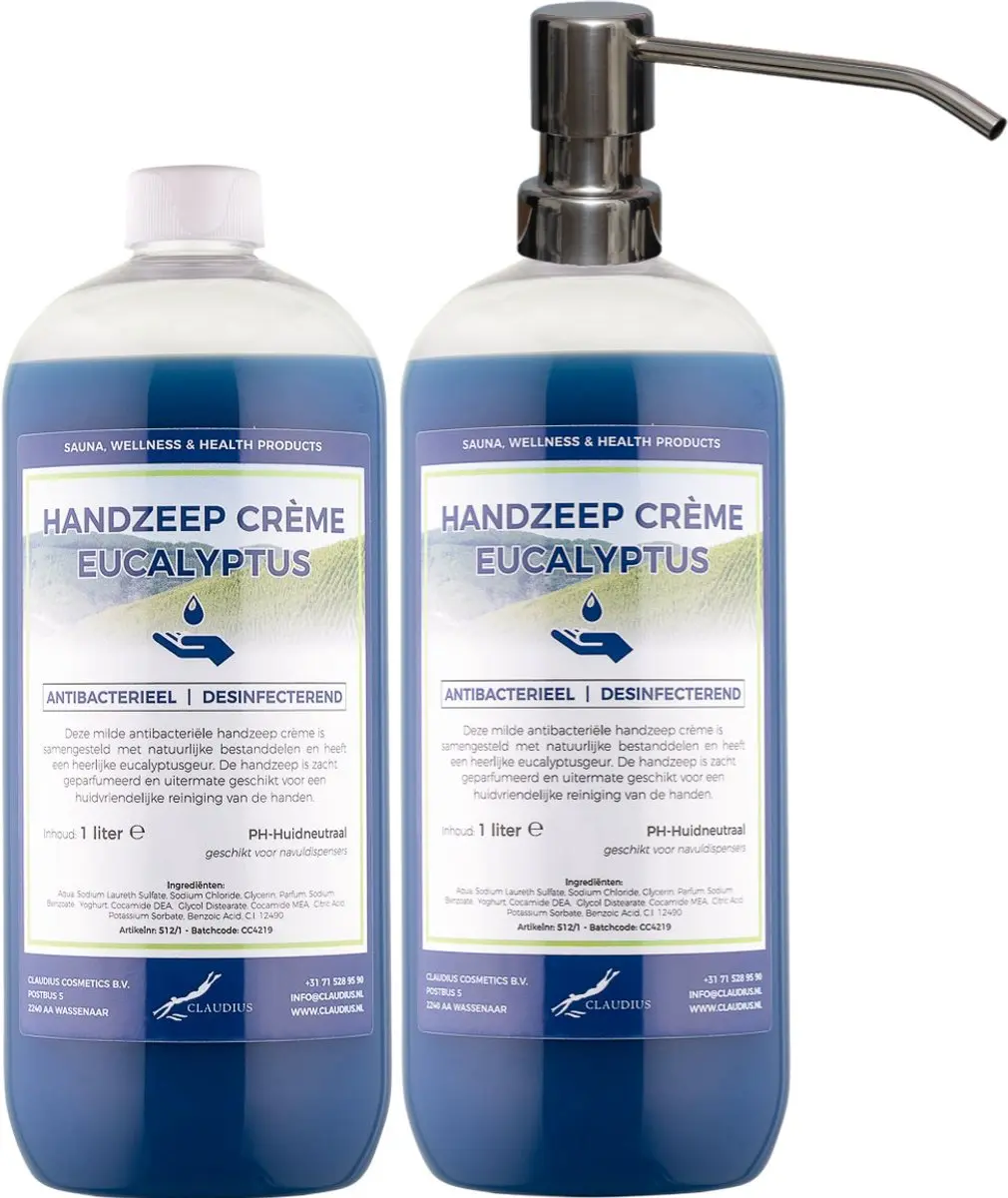 Splashbox Cosmetics Handzeep Crème Eucalyptus 2L