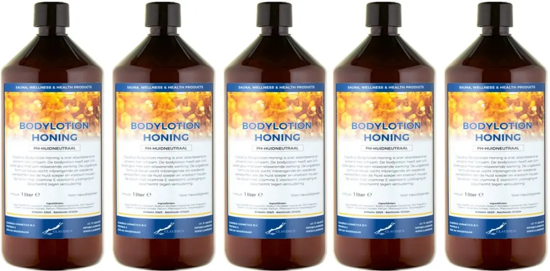 Splashbox Cosmetics Honing Bodylotion 1L - 5 Stuks