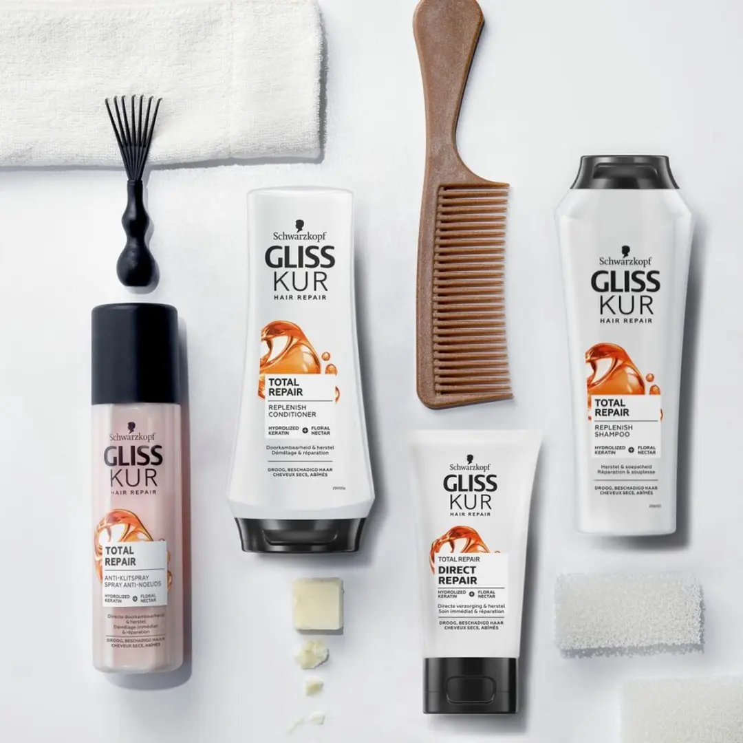 Gliss Kur Anti-Klit Spray Total Repair 200ml - 6 Stuks
