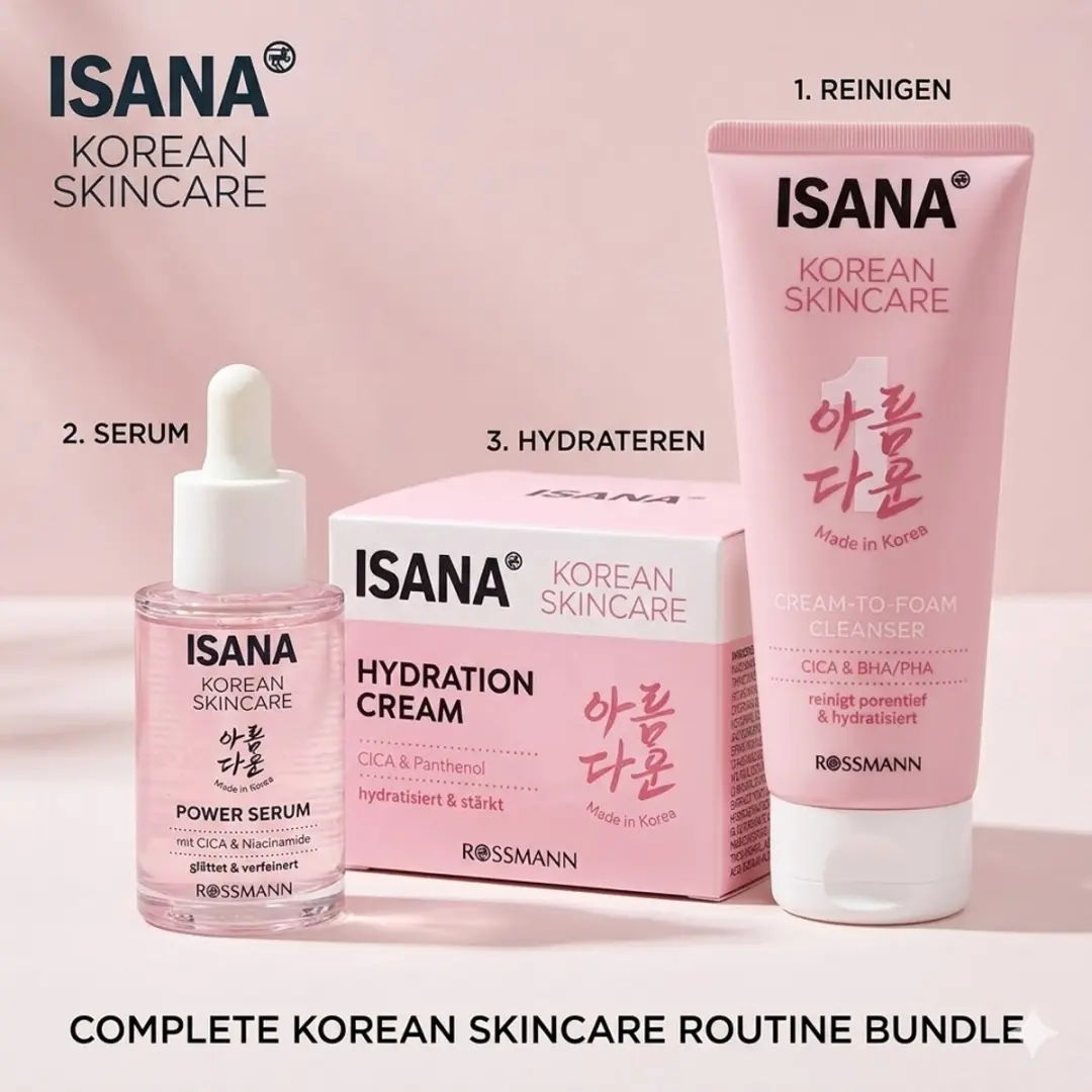 Isana Korean Skincare Set 3-Staps