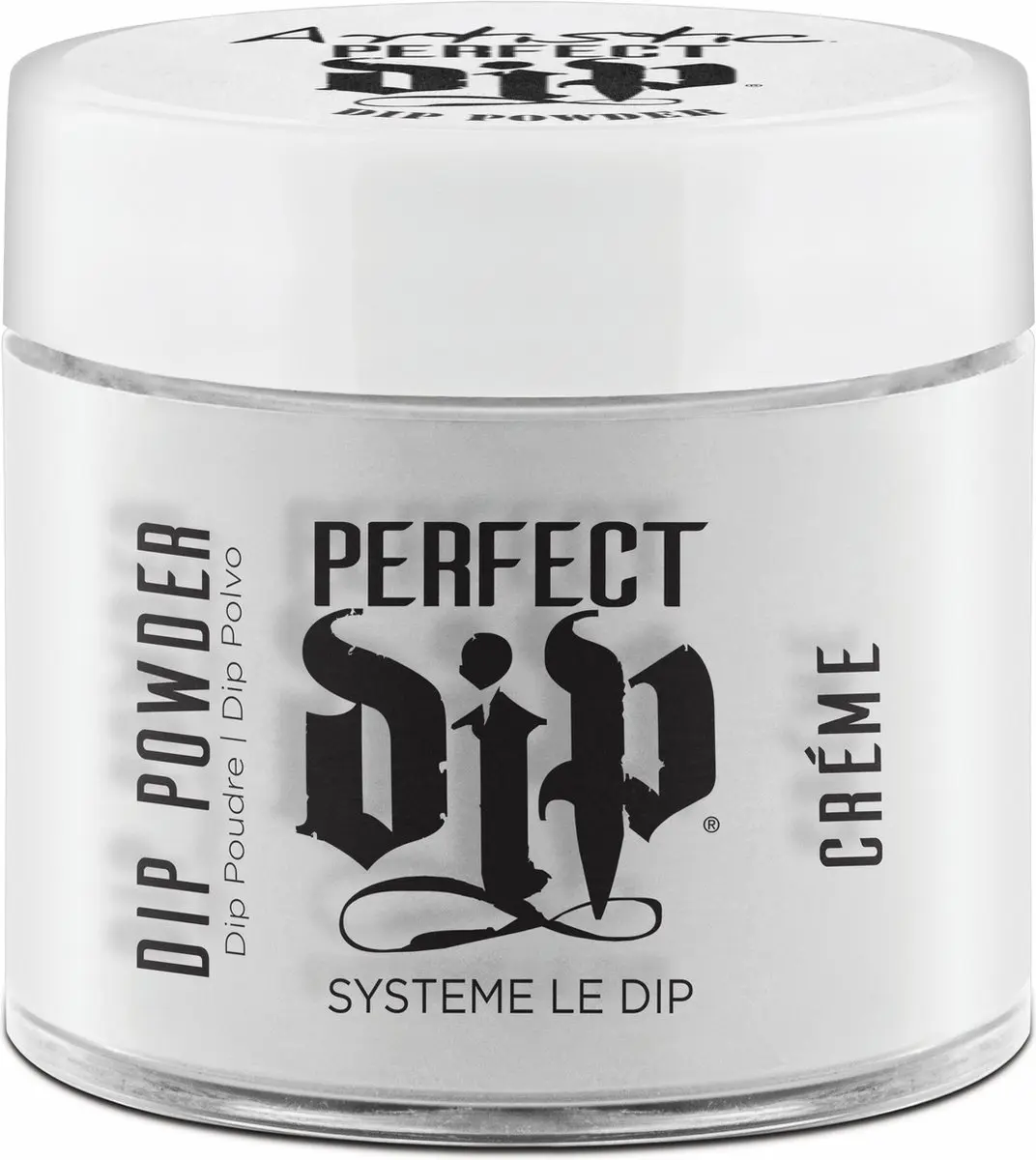 Artistic Nail Design Perfect Dip Poeder Tasteless Semi Transparant Wit 23g