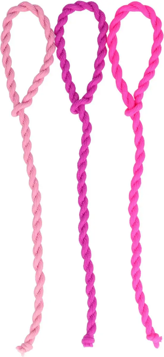 Haarsoires Haarelastieken Basic Roze - Set van 3