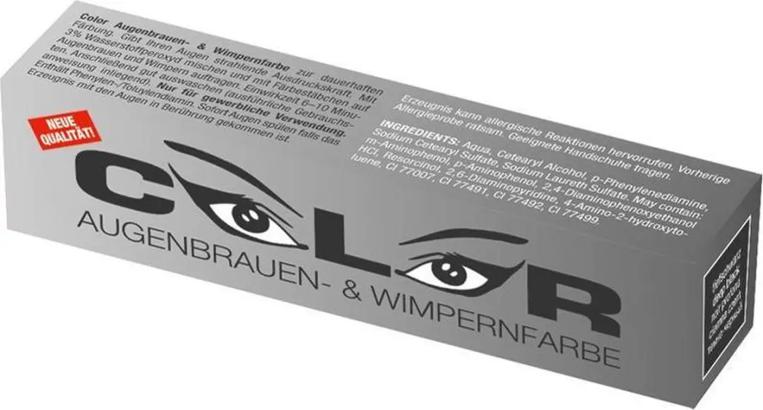 Comair Color Wimper- en Wenkbrauwverf Diepzwart 15ml