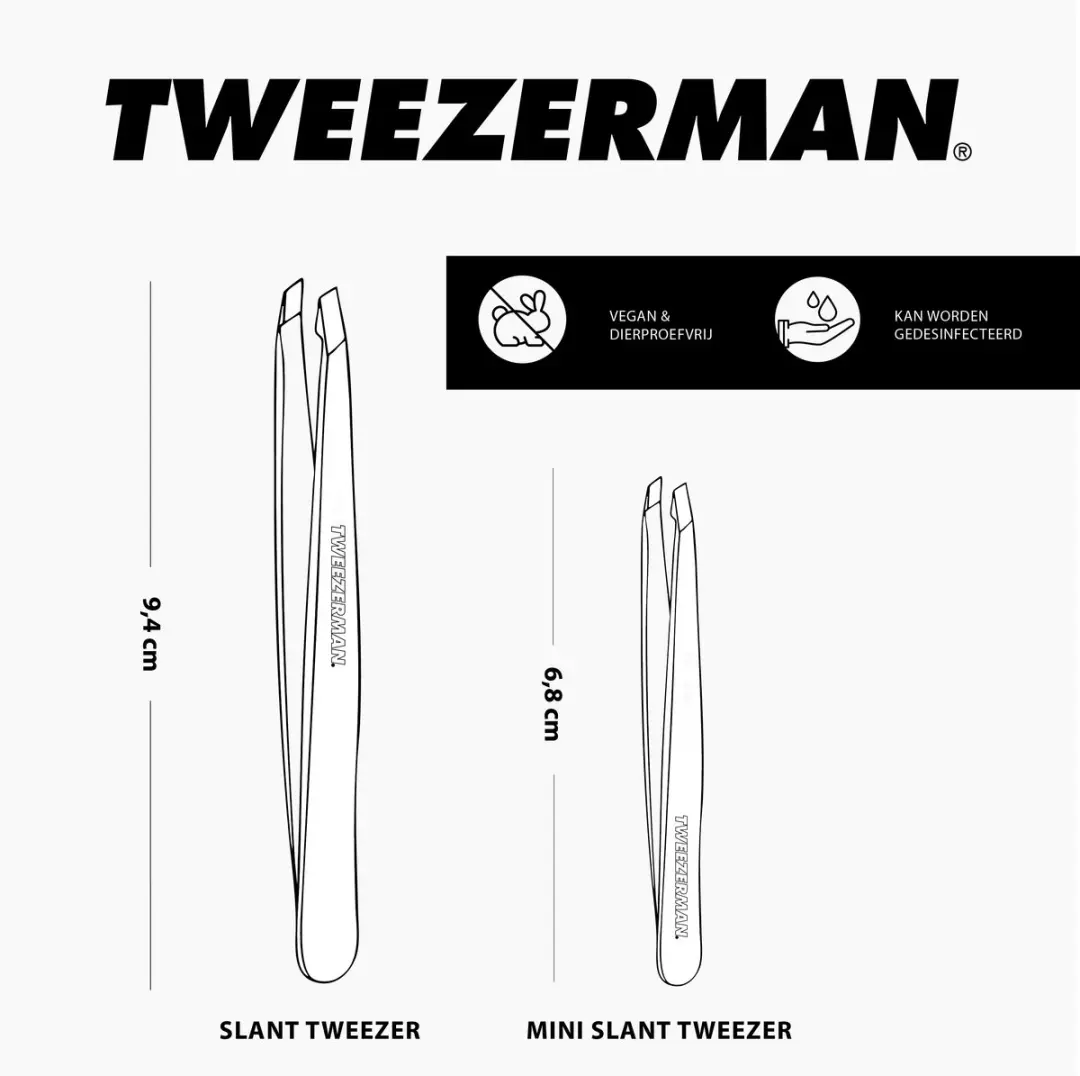 Tweezerman Mini Slant Neon Pink Epileerpincet