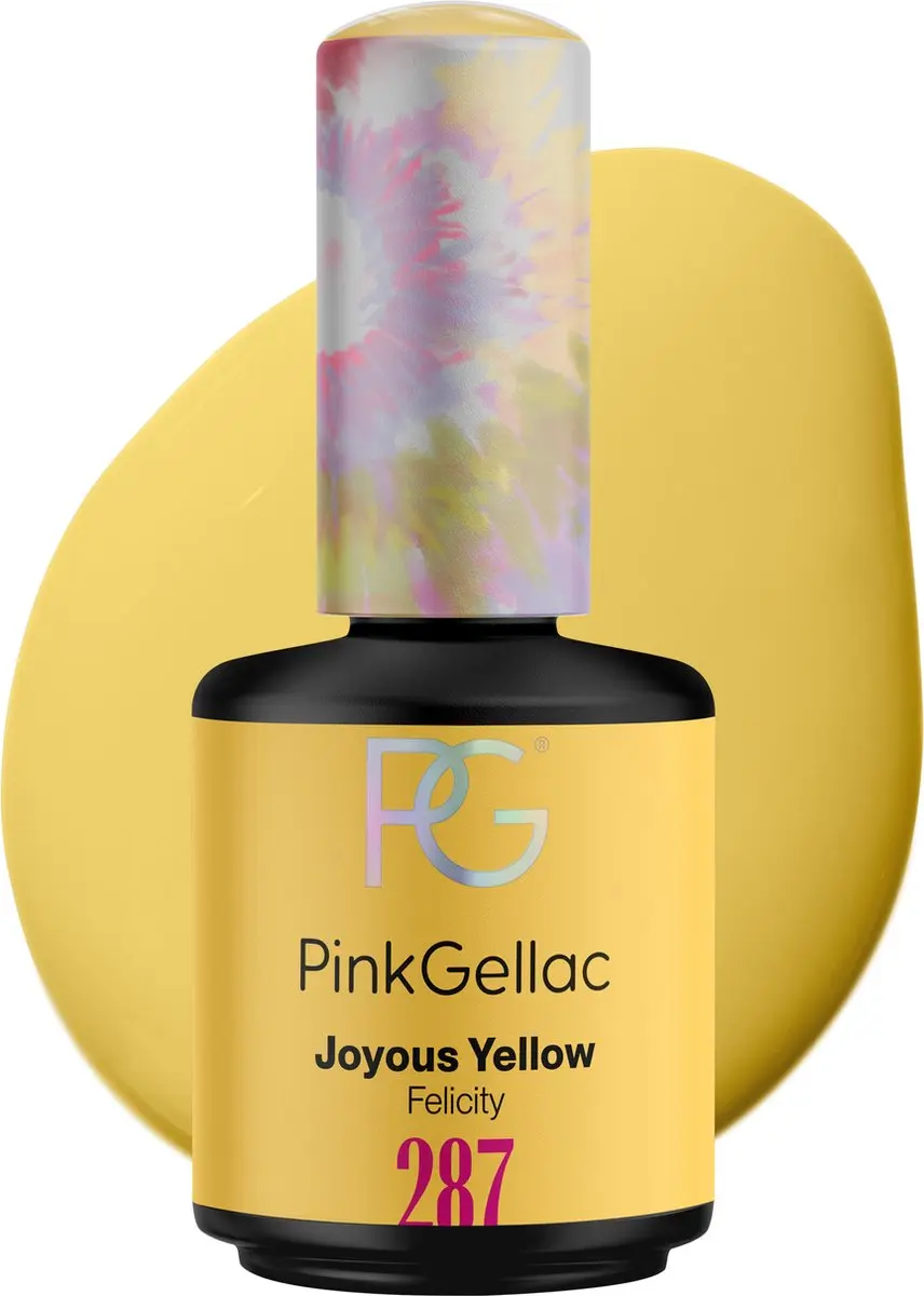 Pink Gellac Joyous Yellow 287 Gellak 15ml